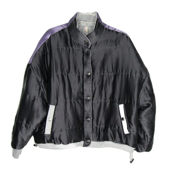 Free People Movement - Purple/Grey Bomber Jacket - Small - Picture 1 of 6